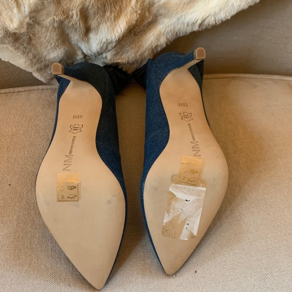 Verity Metallic Denim Bow Pumps 5.5 - Picture 3 of 3